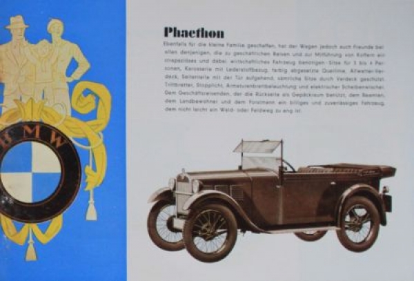 BMW Modelprogram 1931 "Der neue mit Schwingachse" Carbrochure (6702)